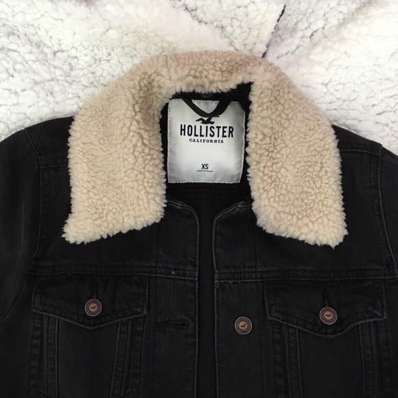 Hollister Black Trucker Jacket - Picture 3 of 3